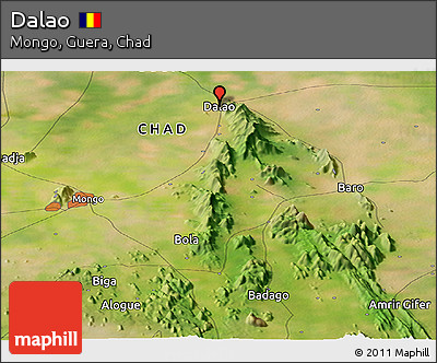 Satellite Panoramic Map of Dalao