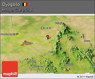 Satellite Panoramic Map of Djogolo