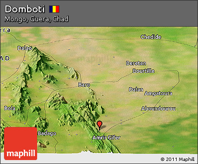 Satellite Panoramic Map of Domboti