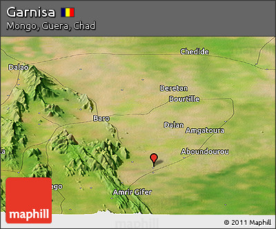 Satellite Panoramic Map of Garnisa