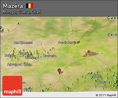 Satellite Panoramic Map of Mazéra