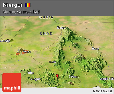 Satellite Panoramic Map of Niergui