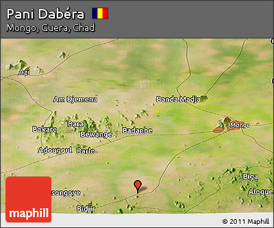 Satellite Panoramic Map of Pani Dabéra