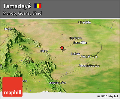Satellite Panoramic Map of Tamadayé