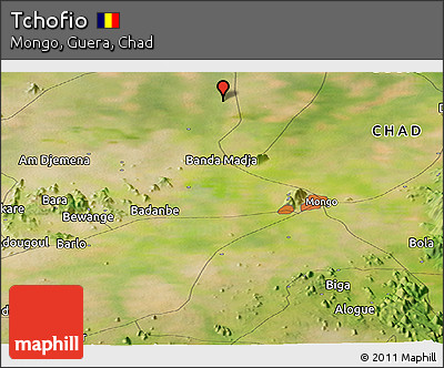 Satellite Panoramic Map of Tchofio