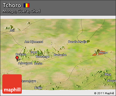 Satellite Panoramic Map of Tchoro