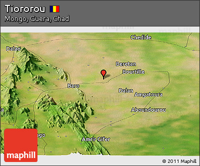 Satellite Panoramic Map of Tiororou