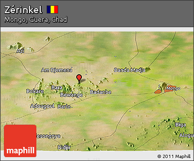 Satellite Panoramic Map of Zérinkel