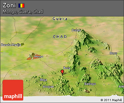 Satellite Panoramic Map of Zoni