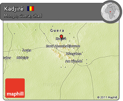 Physical 3D Map of Kadjiré