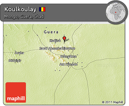 Physical 3D Map of Koulkoulay
