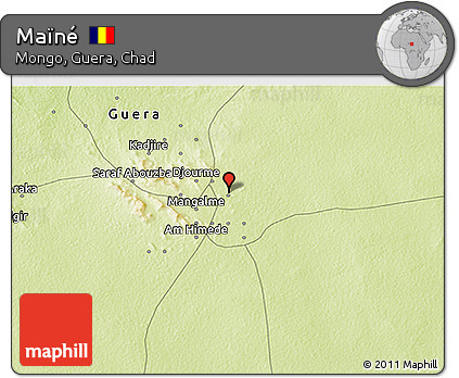 Physical 3D Map of Maïné