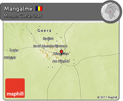 Physical 3D Map of Mangalmé