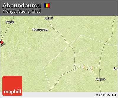 Physical 3D Map of Aboundourou