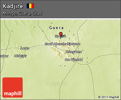 Physical 3D Map of Kadjiré