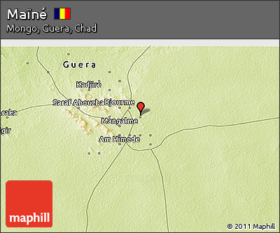 Physical 3D Map of Maïné