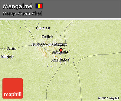 Physical 3D Map of Mangalmé