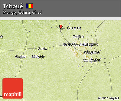 Physical 3D Map of Tchoué