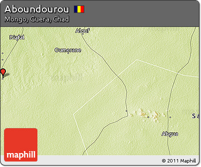 Physical 3D Map of Aboundourou