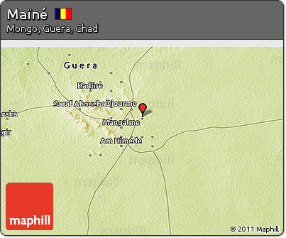 Physical 3D Map of Maïné
