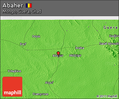 Political 3D Map of Abaher