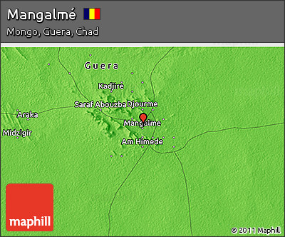 Political 3D Map of Mangalmé