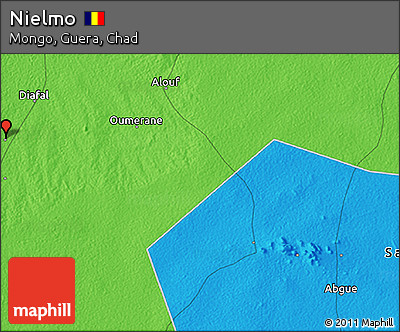 Political 3D Map of Nielmo