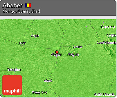 Political 3D Map of Abaher