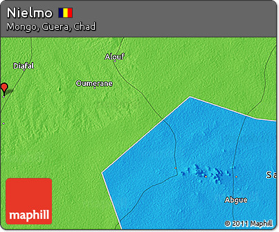 Political 3D Map of Nielmo