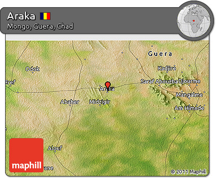 Satellite 3D Map of Araka