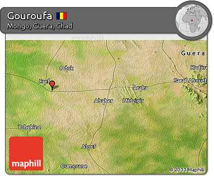 Satellite 3D Map of Gouroufa