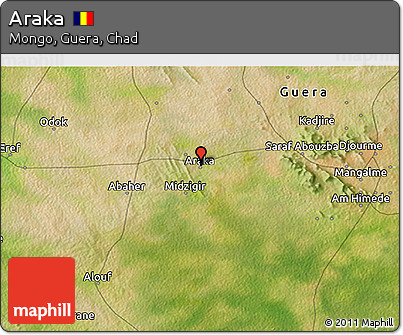 Satellite 3D Map of Araka