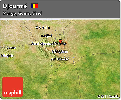 Satellite 3D Map of Djourmé