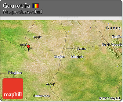 Satellite 3D Map of Gouroufa