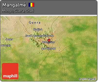 Satellite 3D Map of Mangalmé