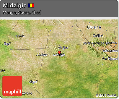 Satellite 3D Map of Midzigir