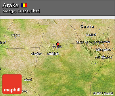 Satellite 3D Map of Araka
