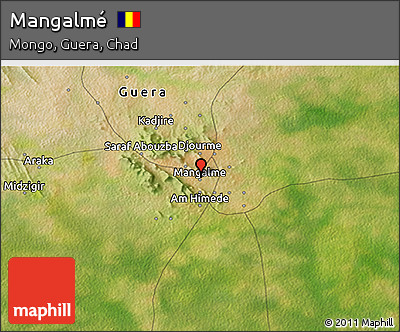 Satellite 3D Map of Mangalmé