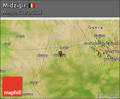 Satellite 3D Map of Midzigir