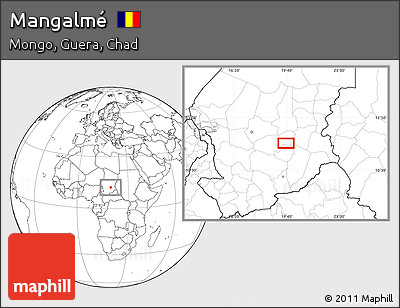 Blank Location Map of Mangalmé