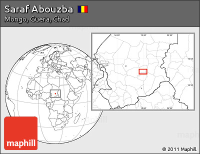 Blank Location Map of Saraf Abouzba