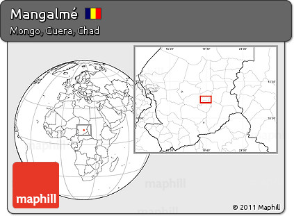 Blank Location Map of Mangalmé