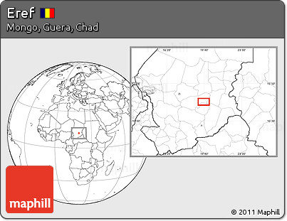 Blank Location Map of Eref
