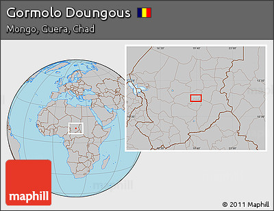 Gray Location Map of Gormolo Doungous