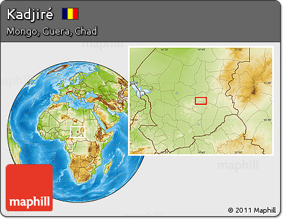 Physical Location Map of Kadjiré