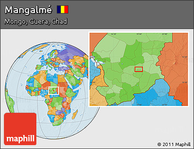 Political Location Map of Mangalmé