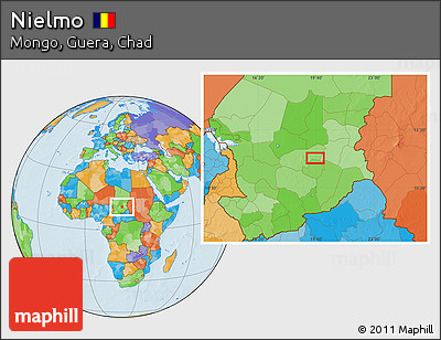 Political Location Map of Nielmo
