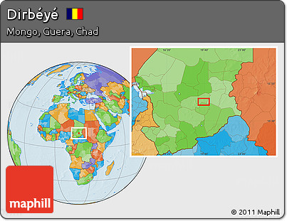 Political Location Map of Dirbéyé