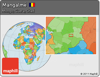 Political Location Map of Mangalmé