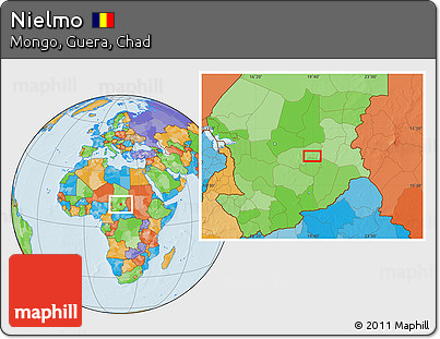 Political Location Map of Nielmo